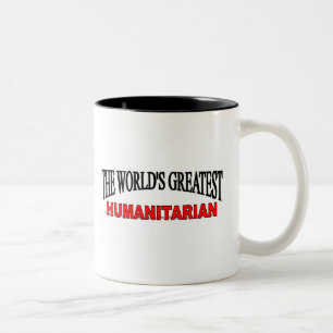 Caneca De Café Em Dois Tons O grande humanitário do mundo