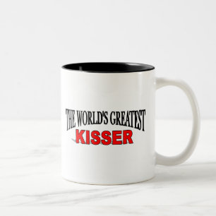 Caneca De Café Em Dois Tons O grande Kisser do mundo