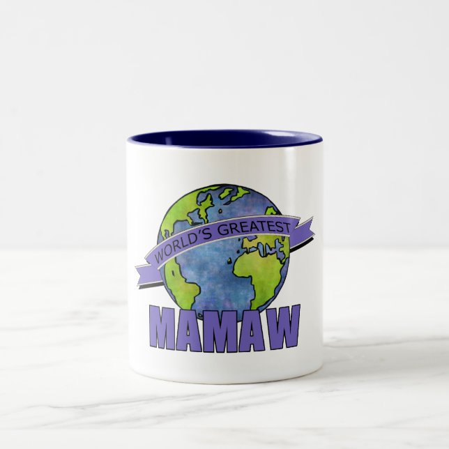 Caneca De Café Em Dois Tons O grande Mamaw do mundo (Centro)