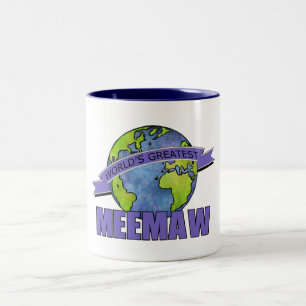 Caneca De Café Em Dois Tons O grande MeeMaw do mundo