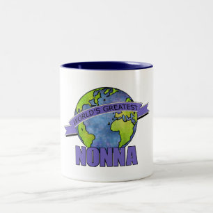 Caneca De Café Em Dois Tons O grande Nonna do mundo