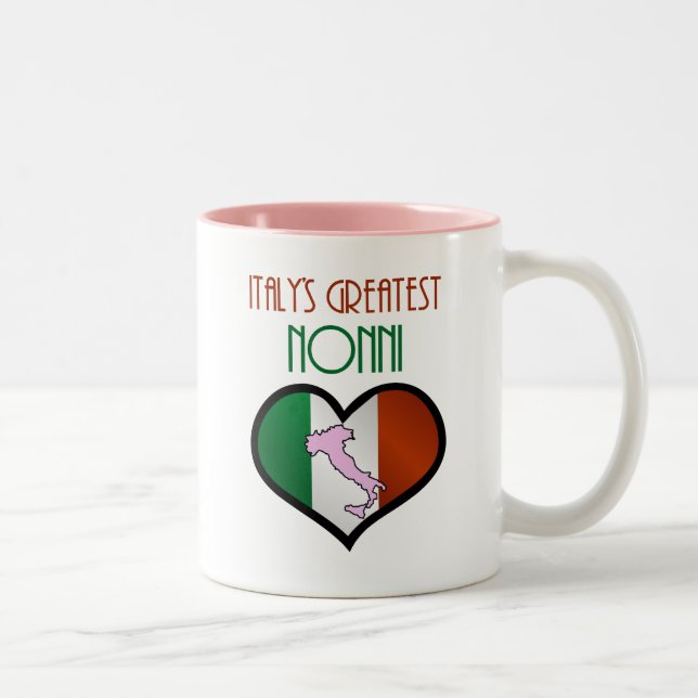 Caneca De Café Em Dois Tons O grande Nonni de Italia (Direita)