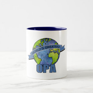 Caneca De Café Em Dois Tons O grande Opa do mundo