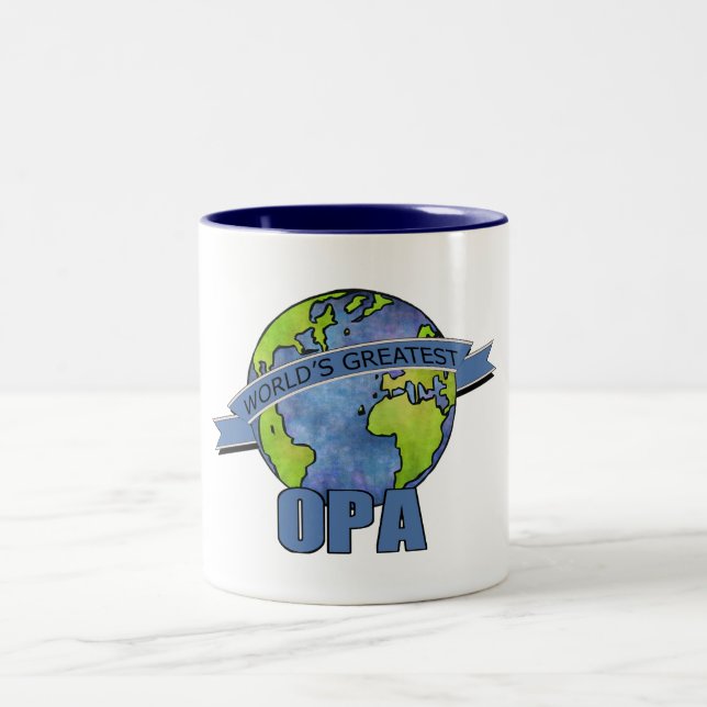 Caneca De Café Em Dois Tons O grande Opa do mundo (Centro)