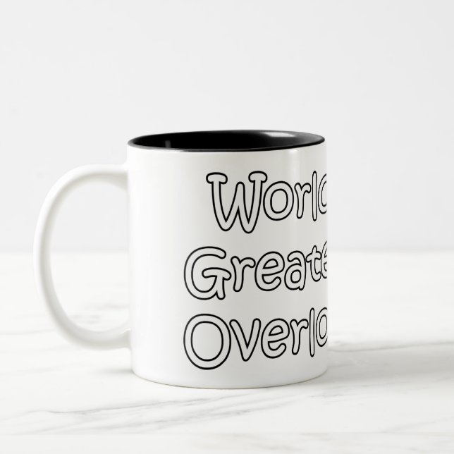 Caneca De Café Em Dois Tons O grande Overlord dos mundos (Esquerda)