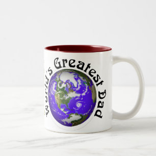 Caneca De Café Em Dois Tons O grande pai dos mundos!