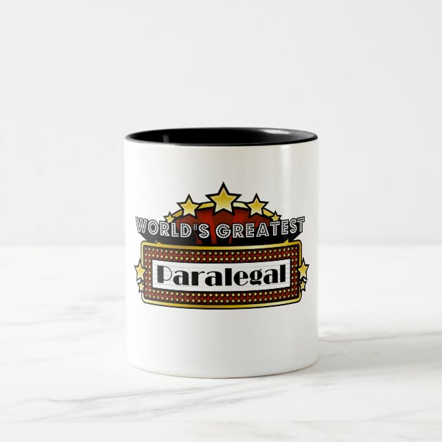 Caneca De Café Em Dois Tons O grande Paralegal do mundo (Centro)