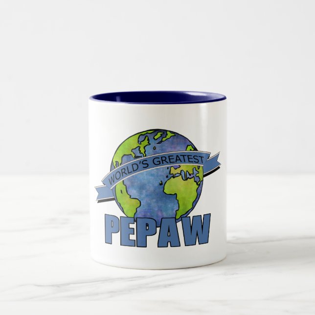 Caneca De Café Em Dois Tons O grande Pepaw do mundo (Centro)