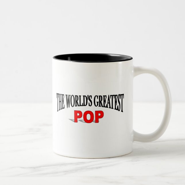 Caneca De Café Em Dois Tons O grande pop do mundo (Direita)