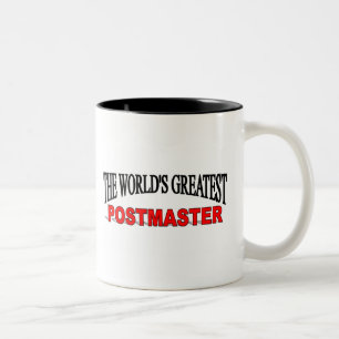Caneca De Café Em Dois Tons O grande postmaster do mundo