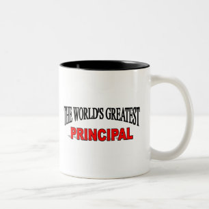 Caneca De Café Em Dois Tons O grande principal do mundo