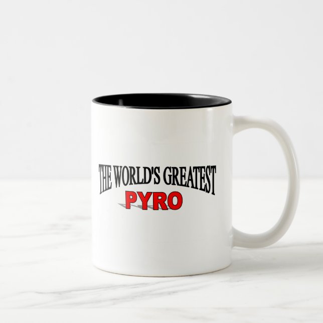 Caneca De Café Em Dois Tons O grande Pyro do mundo (Direita)