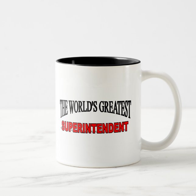Caneca De Café Em Dois Tons O grande superintendente do mundo (Direita)