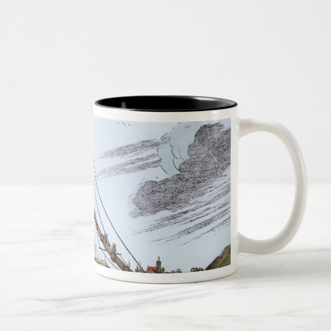 Caneca De Café Em Dois Tons O grande telescópio astronômico (Direita)