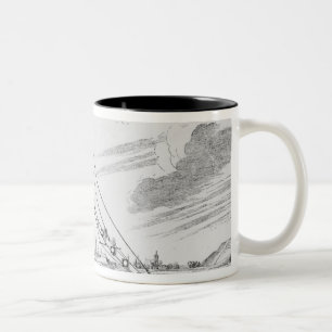 Caneca De Café Em Dois Tons O grande telescópio astronômico