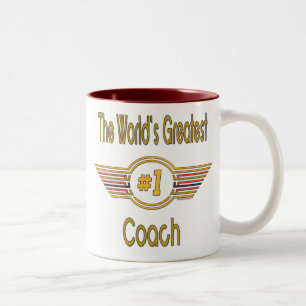 Caneca De Café Em Dois Tons O grande treinador do mundo