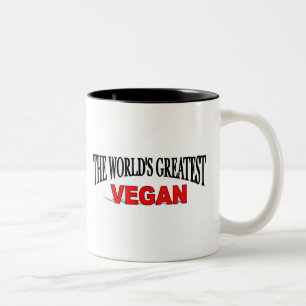 Caneca De Café Em Dois Tons O grande Vegan do mundo