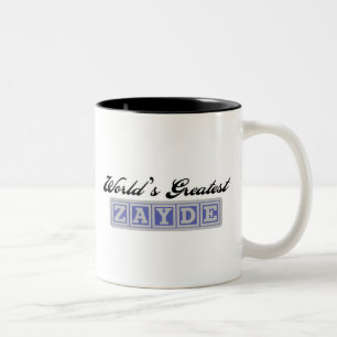 Caneca De Café Em Dois Tons O grande Zayde do mundo