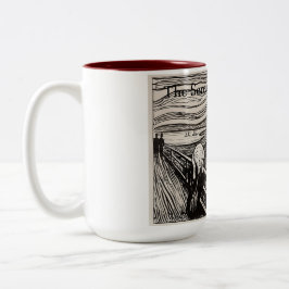Caneca De Café Em Dois Tons O Gritar