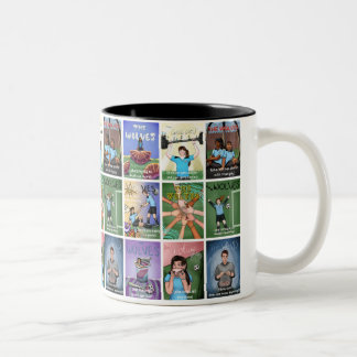 Caneca De Café Em Dois Tons O Grupo Lobos Mug
