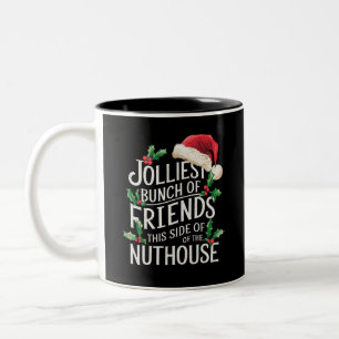 Caneca De Café Em Dois Tons O grupo mais alegre de amigos Natal Correspondênci
