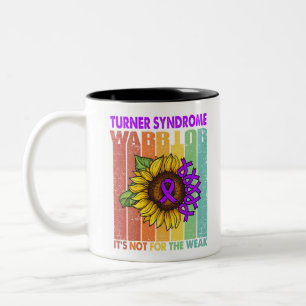 Caneca De Café Em Dois Tons O Guerreiro da Síndrome de Turner não é para o 