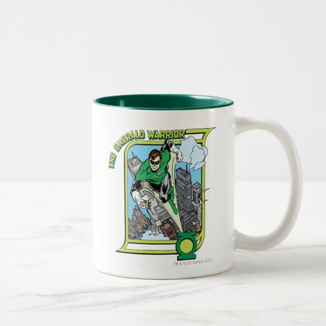 Caneca De Café Em Dois Tons O Guerreiro Emerald (Direita)