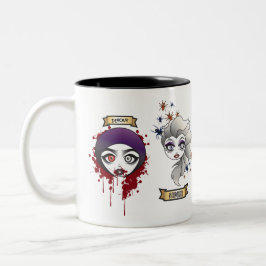 Caneca De Café Em Dois Tons O H.U.L. "Cuties assustador" Dois-Tonificou a