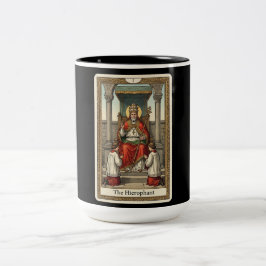 Caneca De Café Em Dois Tons O Hierofante Tarot