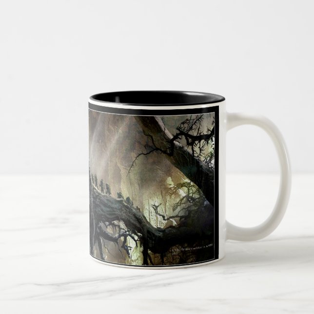 Caneca De Café Em Dois Tons O HOBBIT: DESOLAMENTO DA Arte SMAUG™ (Direita)
