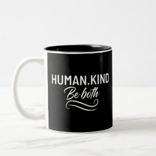 Caneca De Café Em Dois Tons O Humano Seja Ambos