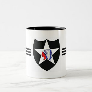 Caneca De Café Em Dois Tons ò Infantaria Div. - Exército