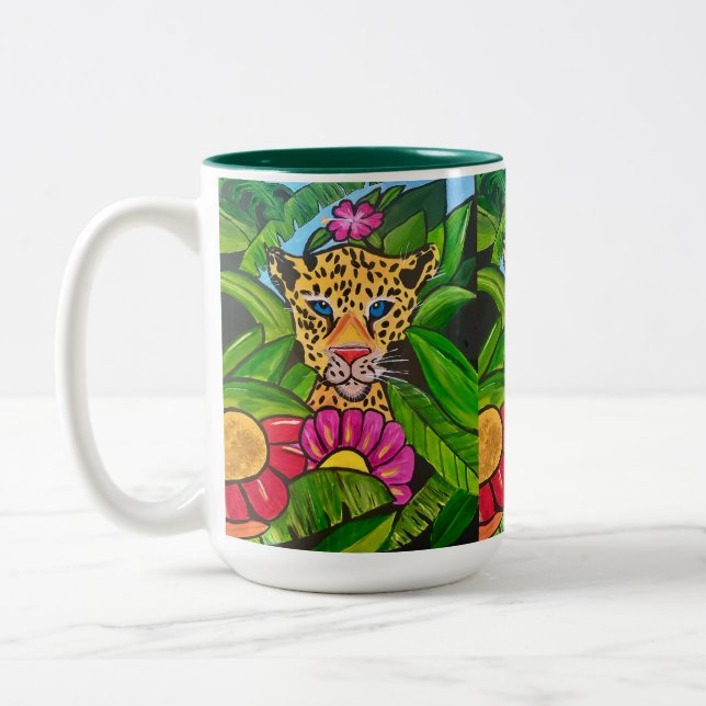 Caneca De Café Em Dois Tons O Jaguar (Esquerda)
