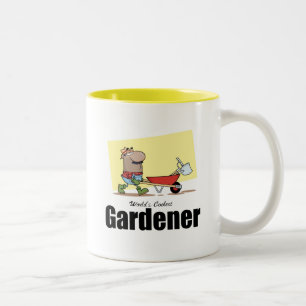 Caneca De Café Em Dois Tons O jardineiro o mais fresco do mundo