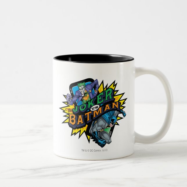 Caneca De Café Em Dois Tons O Joker Vs Batman (Direita)