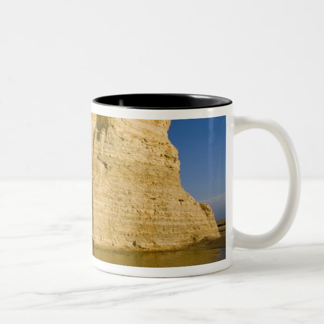 Caneca De Café Em Dois Tons O keyhole of the Monument Rocks aka Chalk (Direita)