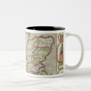 Caneca De Café Em Dois Tons O Kingdome de Scotland, gravado por Jodocus