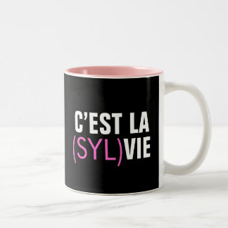 Caneca De Café Em Dois Tons O la de C'est (Syl) Vie - o la de C'est Vie