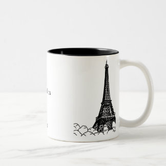 Caneca De Café Em Dois Tons O La vie o en aumentou