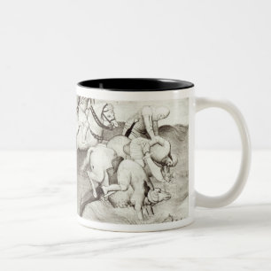 Caneca De Café Em Dois Tons O líder Mongol, Hulagu, khan do Ilkhanate