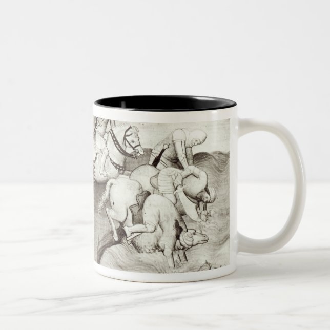 Caneca De Café Em Dois Tons O líder Mongol, Hulagu, khan do Ilkhanate (Direita)