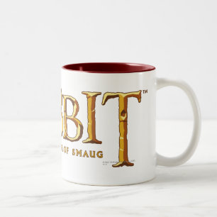 Caneca De Café Em Dois Tons O logotipo de Hobbit - ouro