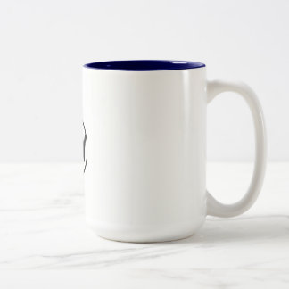 Caneca De Café Em Dois Tons o logotipo dois da assinatura tonificou a caneca