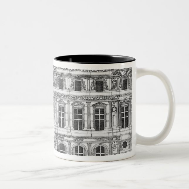 Caneca De Café Em Dois Tons O Louvre (Direita)