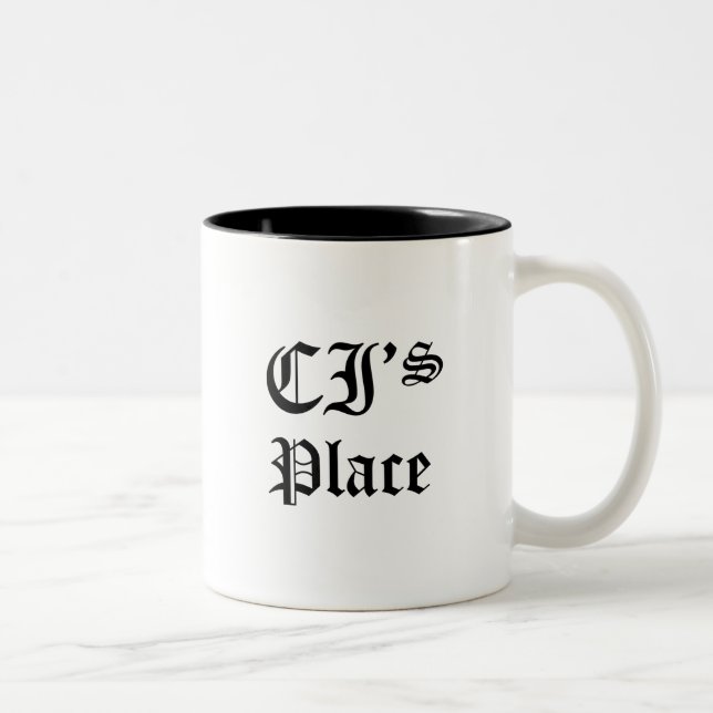Caneca De Café Em Dois Tons O lugar do CI (Direita)