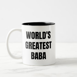 Caneca De Café Em Dois Tons O maior presente de Baba do mundo para o pai de Ba