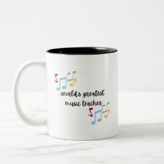 Caneca De Café Em Dois Tons O maior professor de música do mundo Mug