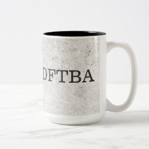 Caneca De Café Em Dois Tons O mármore cinzento DFTBA não esquece ser