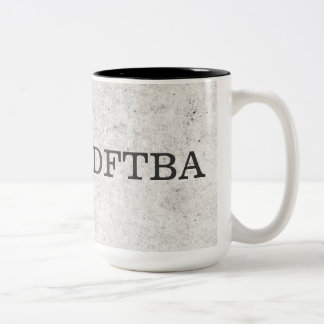 Caneca De Café Em Dois Tons O mármore cinzento DFTBA não esquece ser