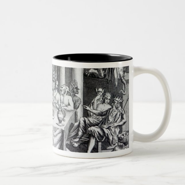 Caneca De Café Em Dois Tons O maskquerade diabólico (Direita)
